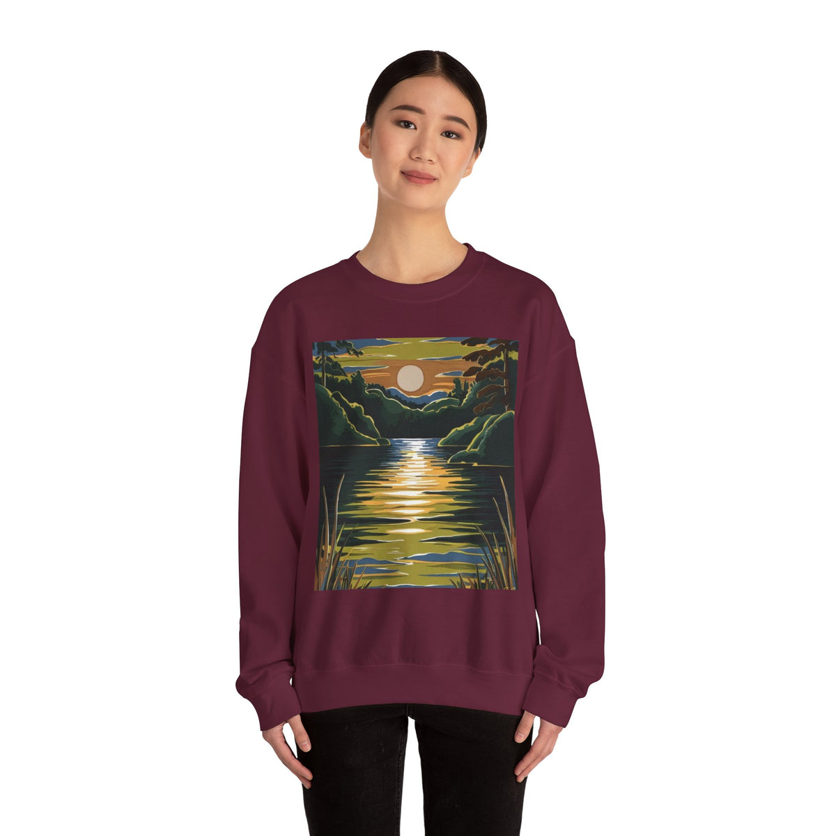 Unisex Crewneck Sweatshirt – Lake Design