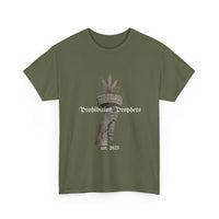 Prohibition Prophets Tee — Statue of Liberty Hand with Cannabis Crown, Est. 2023 Graphic T-Shirt