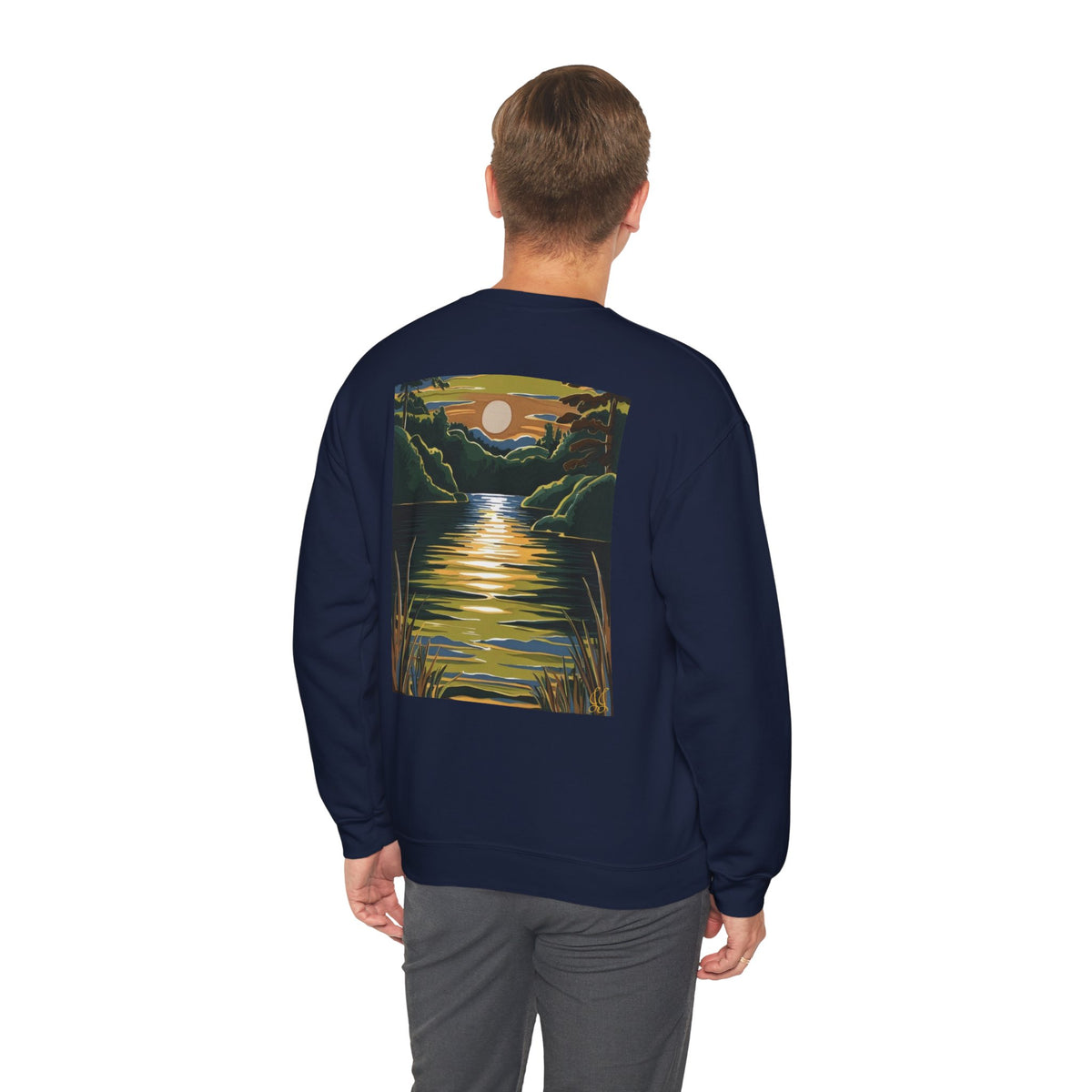 Unisex Crewneck Sweatshirt – Lake Design