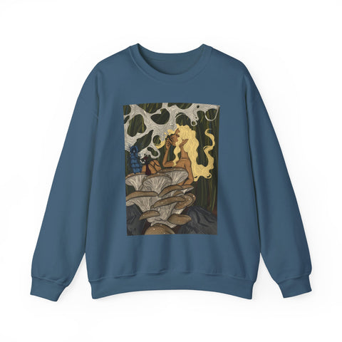 Prohibition Prophets Unisex Crewneck Sweatshirt – Artistic Mushroom Design
