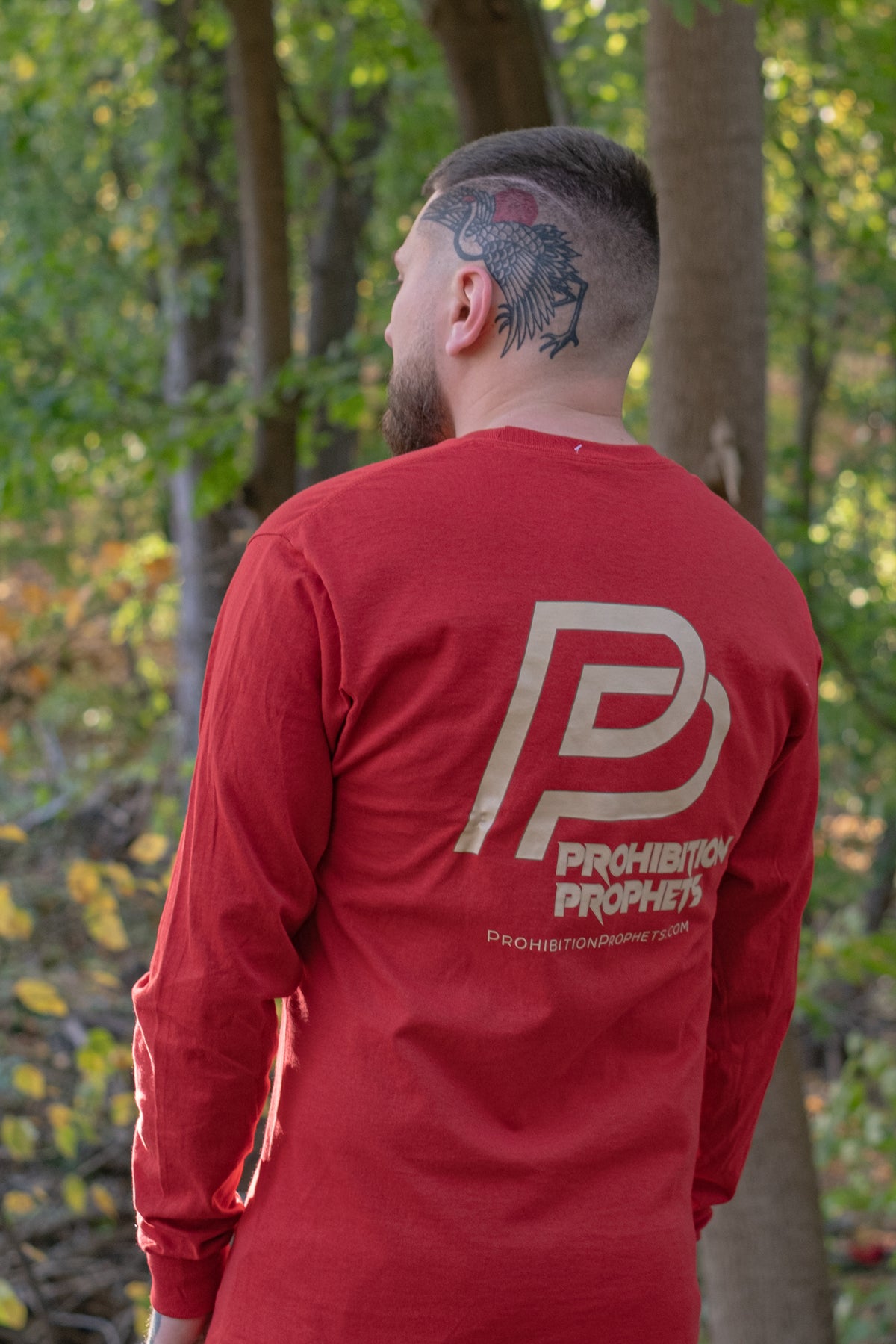 White Logo Prohibition Prophets Long Sleeve Tee