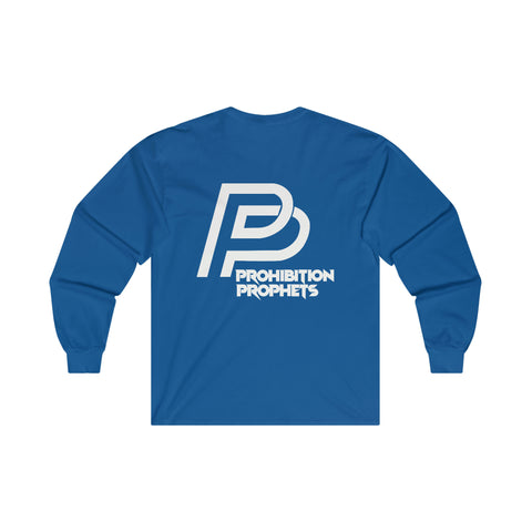 White Logo Prohibition Prophets Long Sleeve Tee